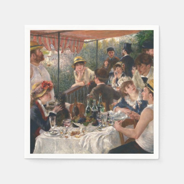 Luncheon Boating Party - Renoir Painting Napkins (Front)