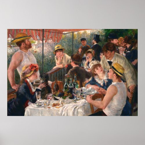 Luncheon Boating Party _ Renoir Painting Poster