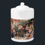 Luncheon Boating Party - Renoir Painting Teapot<br><div class="desc">Impressionist Painting by Renoir - Classic Masterpieces - Pierre-Auguste Renoir's Impressionist Painting Series - Luncheon of the Boating Party,  1880–1881</div>