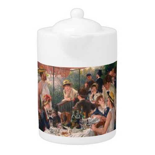 Luncheon Boating Party _ Renoir Painting Teapot