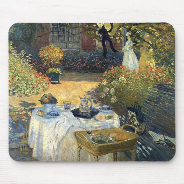 Luncheon By Claude Monet Mouse Pad (Front)