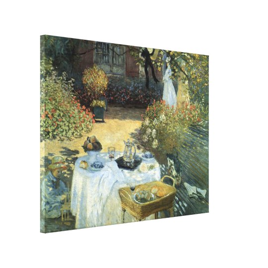 Luncheon by Claude Monet, Vintage Impressionism Canvas Print | Zazzle.com