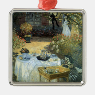 Luncheon by Claude Monet, Vintage Impressionism Metal Ornament