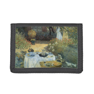 Luncheon by Claude Monet, Vintage Impressionism Tri-fold Wallet