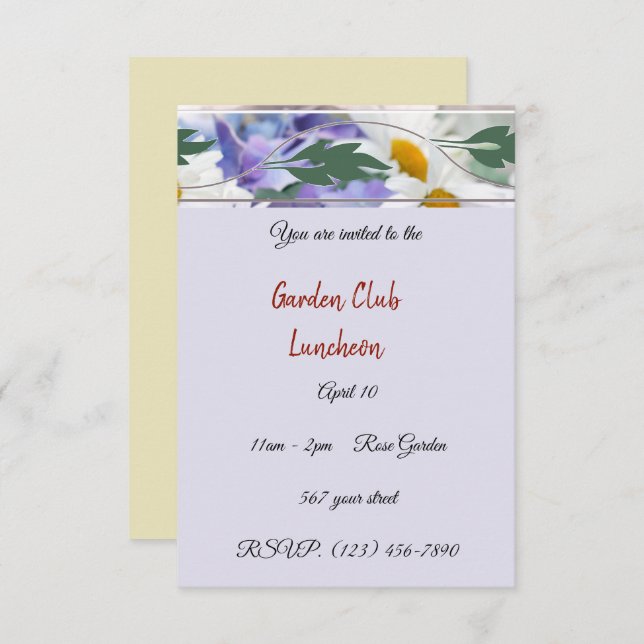 Luncheon Invitation (Front/Back)