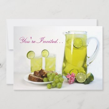 Luncheon Invitation - Beverages by TrudyWilkerson at Zazzle