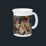 Luncheon of the Boating Party - Auguste Renoir Beverage Pitcher<br><div class="desc">Pierre-Auguste Renoir, 1880-1881 oil on canvas impressionist painting depicting a lunch party on the balcony at the Maison Fournaise restaurant, on the Seine River Chatou, France subjects depicted in the painting: Aline Charigot, holding an affenpinscher dog, Charles Ephrussi, Ellen Andrée, Louise-Alphonsine Fournaise, Alphonse Fournaise, Jr., Eugène Pierre Lestringez, Paul Lhote,...</div>