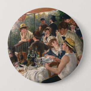 Luncheon of the Boating Party - Auguste Renoir Button