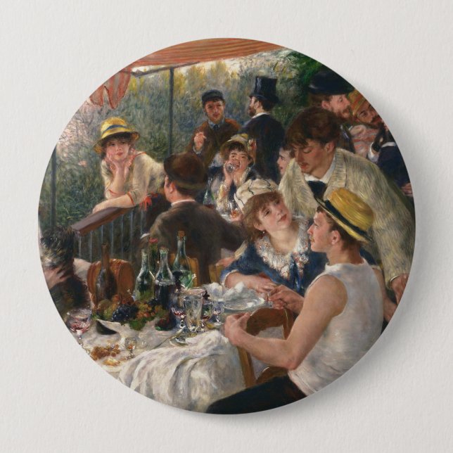 Luncheon of the Boating Party - Auguste Renoir Button (Front)