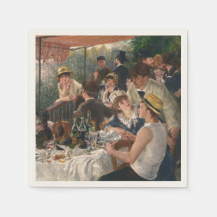 Luncheon of the Boating Party - Auguste Renoir Napkins