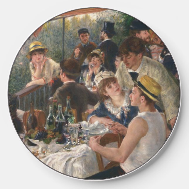 Luncheon of the Boating Party - Auguste Renoir Wireless Charger (Front)