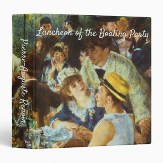 Luncheon of the Boating Party by Pierre Renoir 3 Ring Binder
