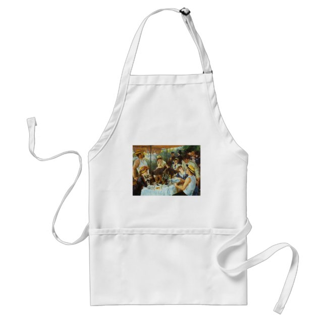 Luncheon of the Boating Party by Pierre Renoir Adult Apron (Front)