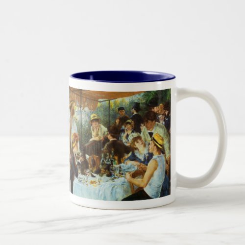 Luncheon of the Boating Party by Pierre Renoir Two_Tone Coffee Mug