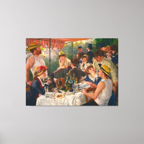 Luncheon Of The Boating Party by RENOIR Canvas Print