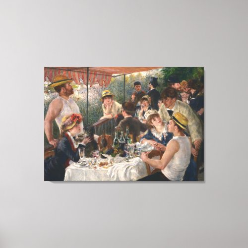 Luncheon of the Boating Party Canvas Print