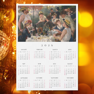 Luncheon of the Boating Party Renoir 2026 Calendar