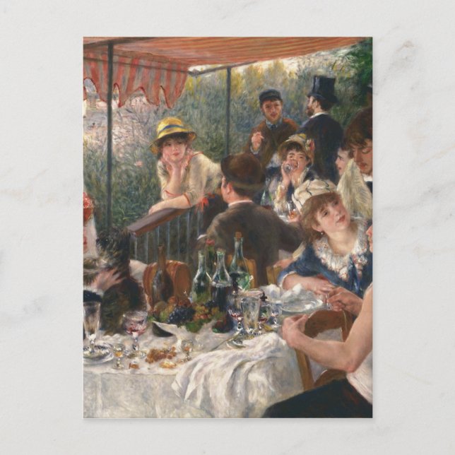 Luncheon of the Boating Party - Renoir Invitation Postcard (Front)