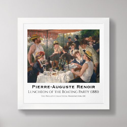 Luncheon of the Boating Party _ Renoir Poster