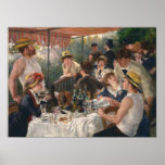 Luncheon of the Boating Party Renoir Vintage Art Poster<br><div class="desc">Premium canvas poster, featuring a beautiful masterpiece vintage oil on canvas painting, by Pierre-Auguste Renoir, of a relaxed boating party engrossed in conversations during a luncheon. Beautiful artwork for vintage fine art / masterpiece / classic art lovers, on 21.7 mil thick premium canvas paper made from an additive-free cotton-poly blend,...</div>