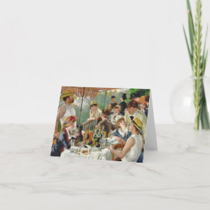 Luncheon of the Boating Party Vintage Renoir Card