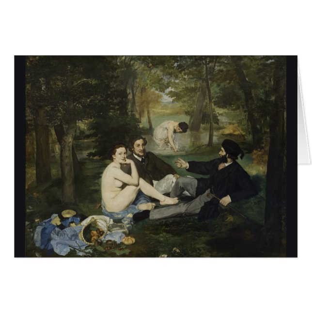 Luncheon on the Grass Edouard Manet Cards (Front Horizontal)