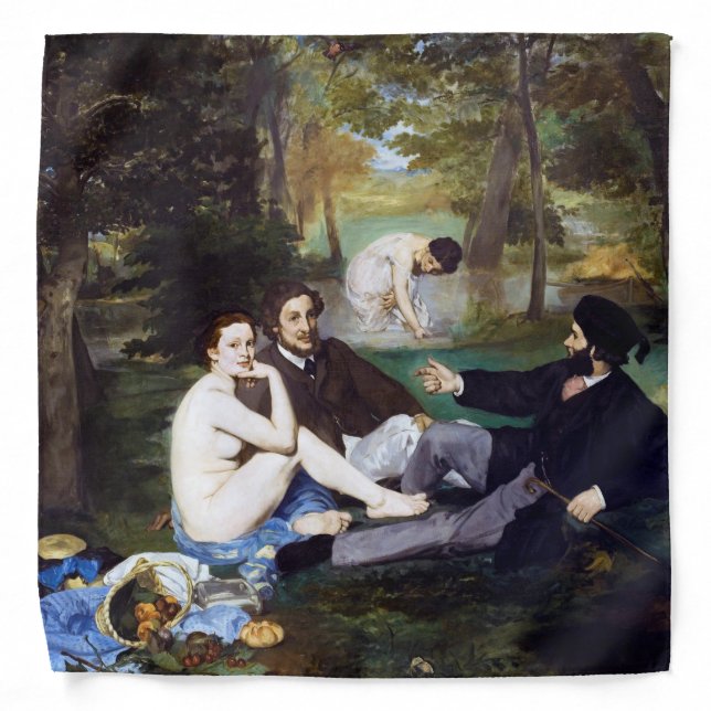Luncheon on the Grass, Manet Bandana (Front)