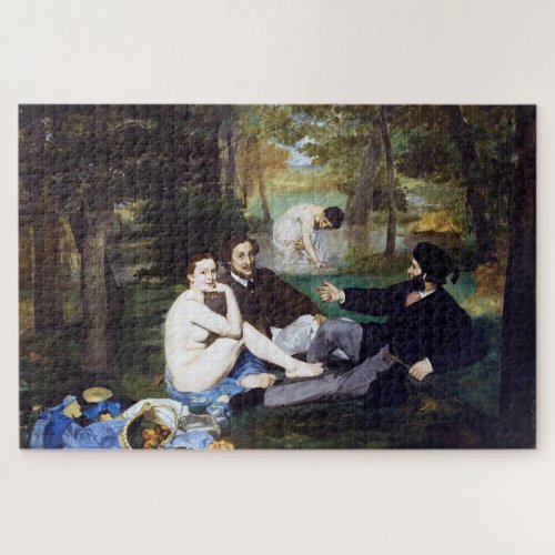 Luncheon on the Grass Manet Jigsaw Puzzle