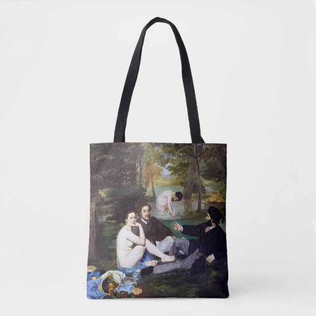 Luncheon on the Grass, Manet Tote Bag (Front)