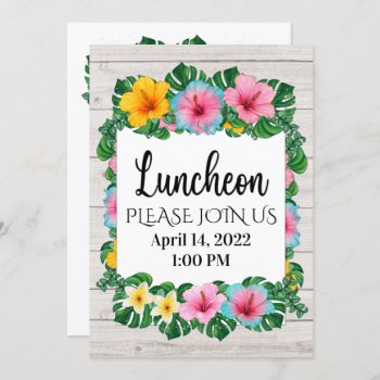 Luncheon Or Any Occasion - See Back  Invitation by sharonrhea at Zazzle