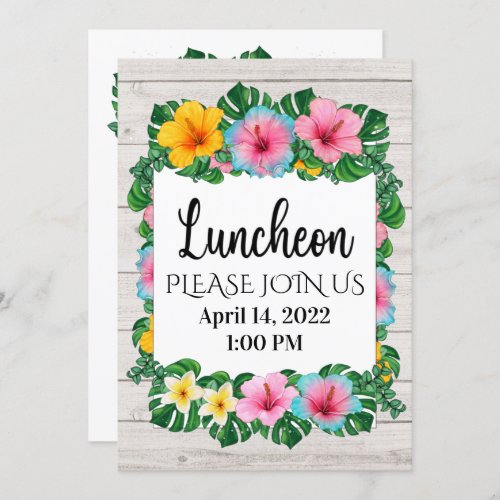 Luncheon or Any Occasion _ See Back  Invitation