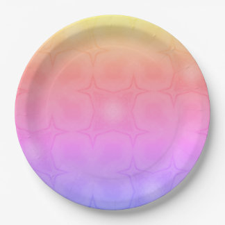 Luncheon Paper Napkins in pink purple yellow Plates