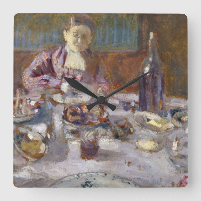 Luncheon Square Wall Clock (Front)