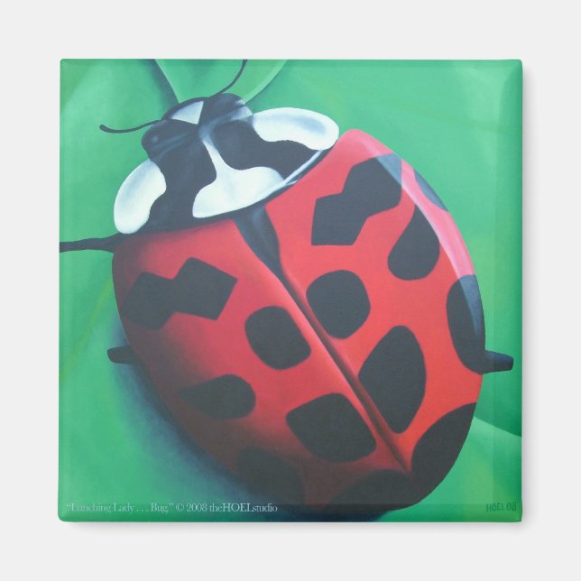 Lunching Lady . . . Bug Magnet (Front)