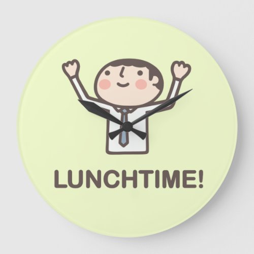 Lunchtime Large Clock