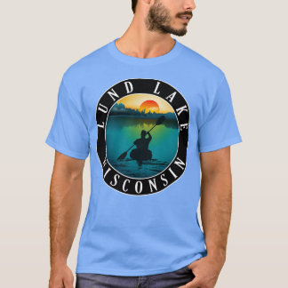 Lund Lake Wisconsin Kayaking T-Shirt