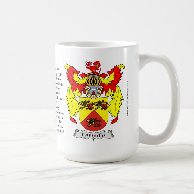 Lundy, the Origin, the Meaning and the Crest Coffee Mug (Right)