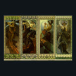 Lune et Etoiles - 1902 - By Alphonse Mucha Poster<br><div class="desc">Lune et Etoiles - 1902 - By Alphonse Mucha - Art Nouveau - Vintage Art</div>
