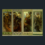 Lune et Etoiles - 1902 - By Alphonse Mucha Poster<br><div class="desc">Lune et Etoiles - 1902 - By Alphonse Mucha - Art Nouveau - Vintage Art</div>
