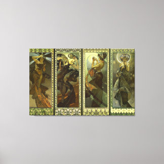 Lune et Etoiles 1902 Canvas Print