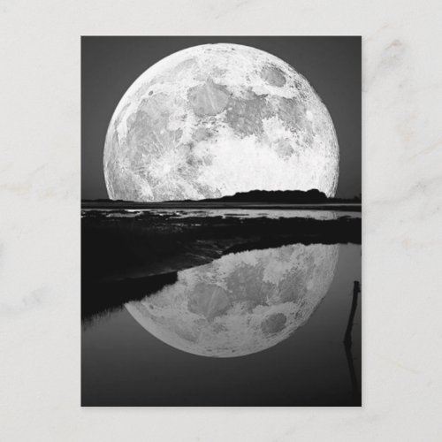 Lune et son reflet postcard