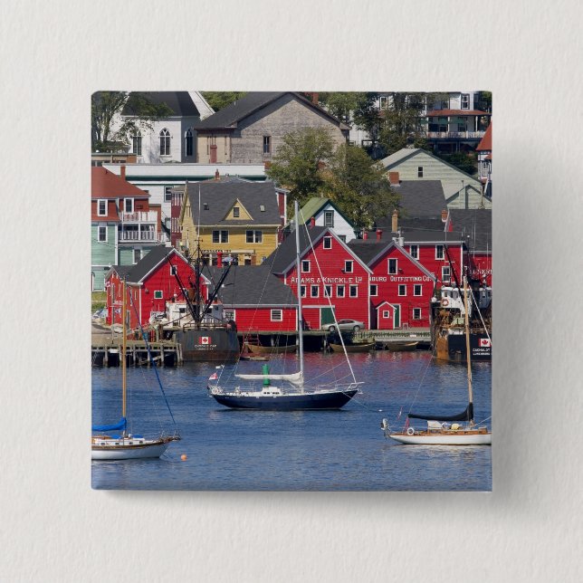 Lunenberg, Nova Scotia, Canada. 3 Pinback Button (Front)