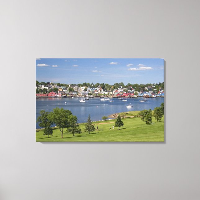 Lunenberg, Nova Scotia, Canada. Canvas Print (Front)