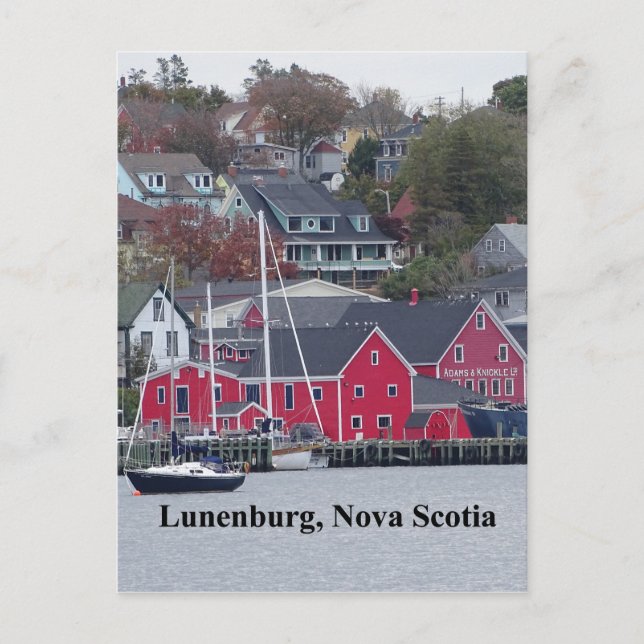 Lunenburg Nova Scotia Postcard (Front)