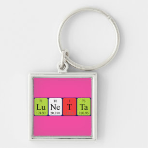 Lunetta periodic table name keyring
