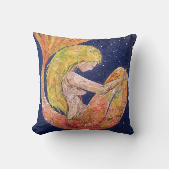 "Lunette" mermaid pillow (Front)