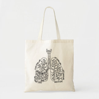 Lung Anatomy Pulmonologist Cystic Fibrosis Asthma  Tote Bag