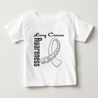 Lung  Cancer Awareness Gemstone Ribbon Baby T-Shirt