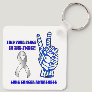lung Cancer Awareness key chain