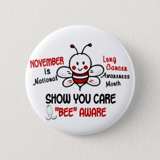 Lung Cancer Awareness Month Bee 1.2 Button